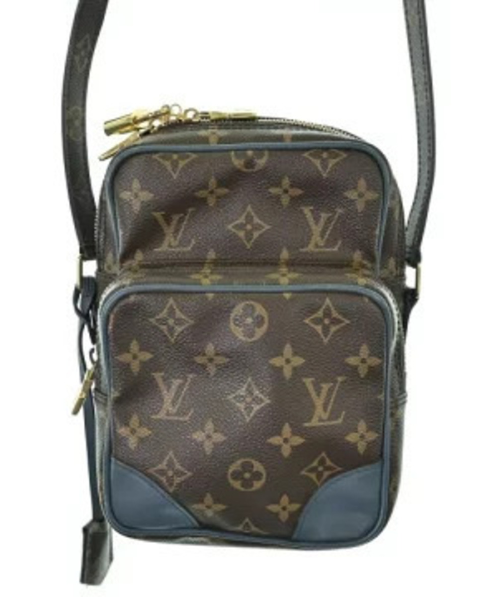Louis Vuitton Limited Edition Slate Monogram Canvas Amazone Bag blue trim